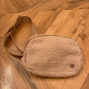 Lululemon Belt Bag - small faux fur